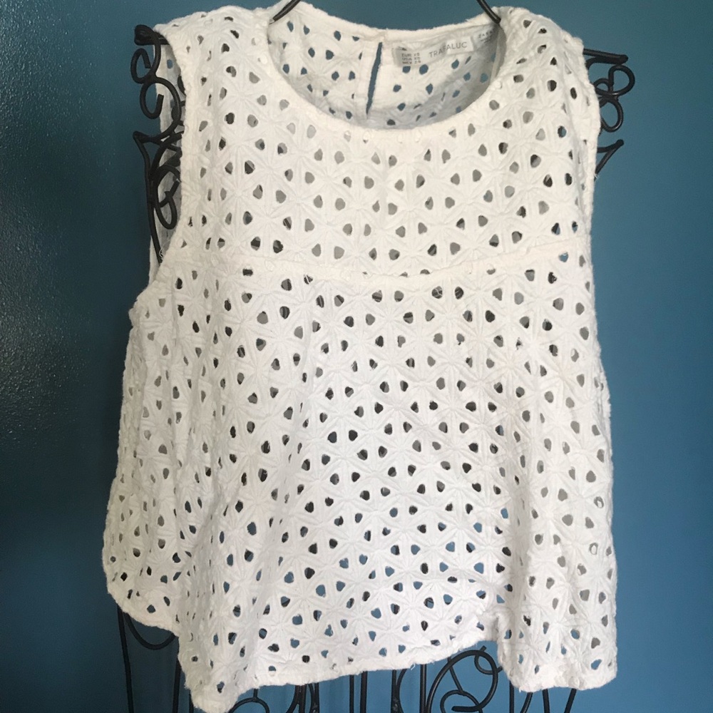 🎉🥳ZARA white crop top